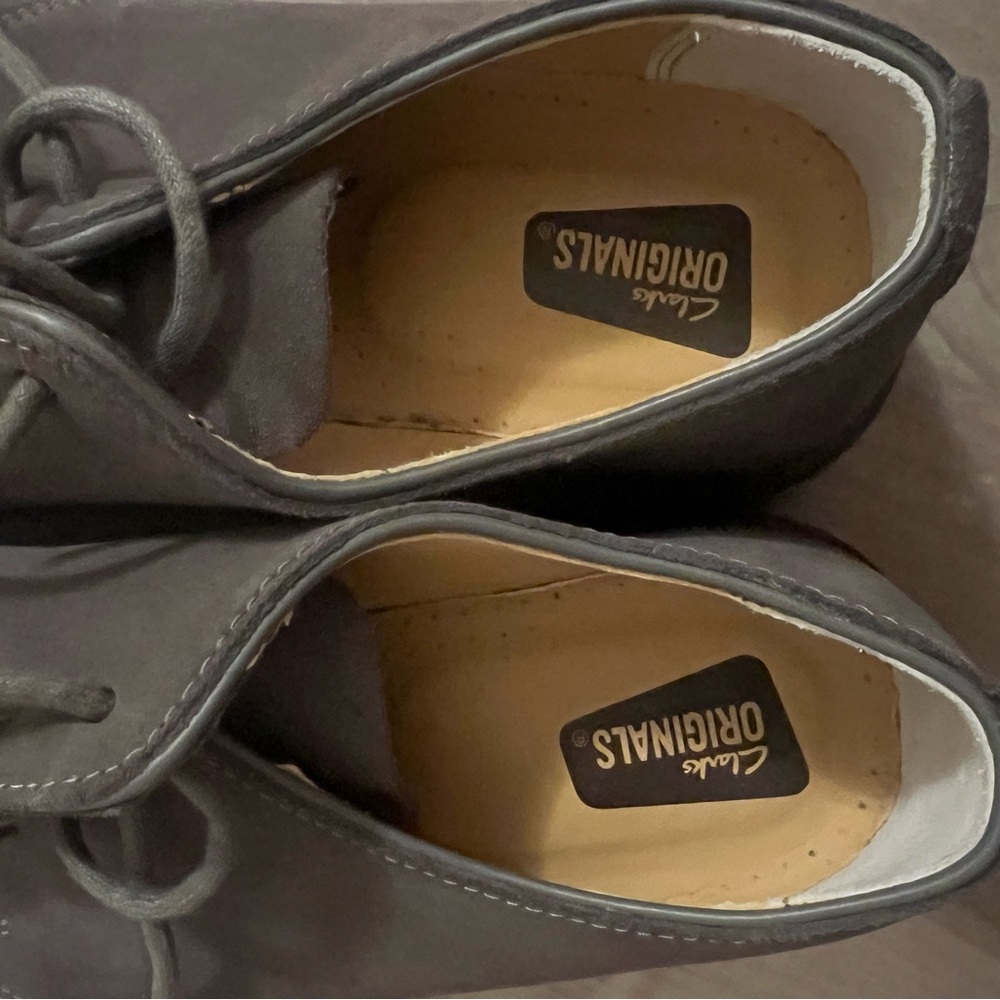 Clarks Men's Brown Suede Oxfords - Picture 5 of 7